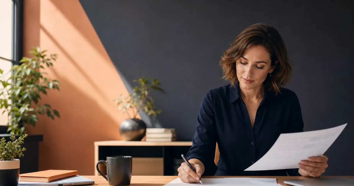 Small service business reviewing tracked employee time before preparing an invoice