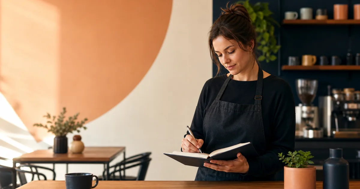 Une petite équipe de service utilisant une liste de contrôle réutilisable pour les demandes clients avec des notes client